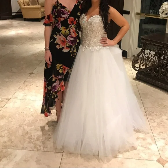 Love in Bloom Black Floral Print Off-the-Shoulder High-low Dress - Picture 2 of 6